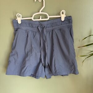 Lululemon Dance Studio Shorts Womens 6 Blue 3.5'' Inseam High‎ Rise Athletic